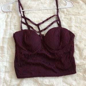 Charlotte Russe Crop Top Sexy purple